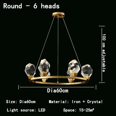 Lámparas colgantes LED de cristal DecorBites™: Una solución de iluminación elegante para la decoración del hogar