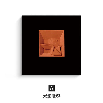 ديكورات جدارية مربعة هندسية تجريدية من DecorBites™، إكسسوارات الغرفة