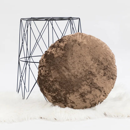 DecorBites™ Dark Grain Velvet Pillow Cover - 45x45cm