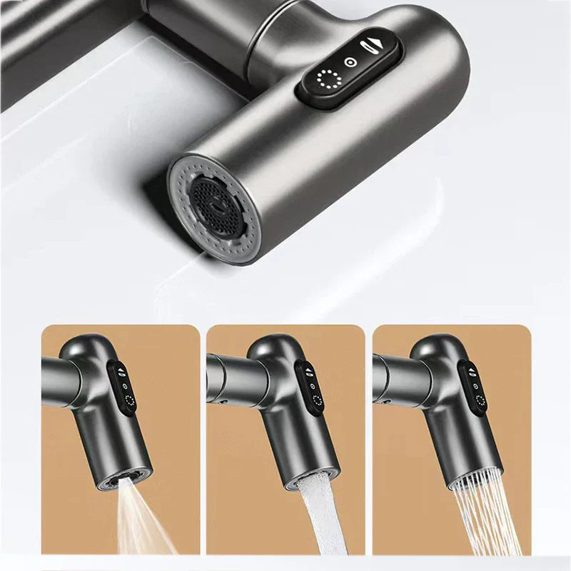 DecorBites™ LED Basin Faucet 360 Rotation Multi-function Mixer Tap for Bathroom