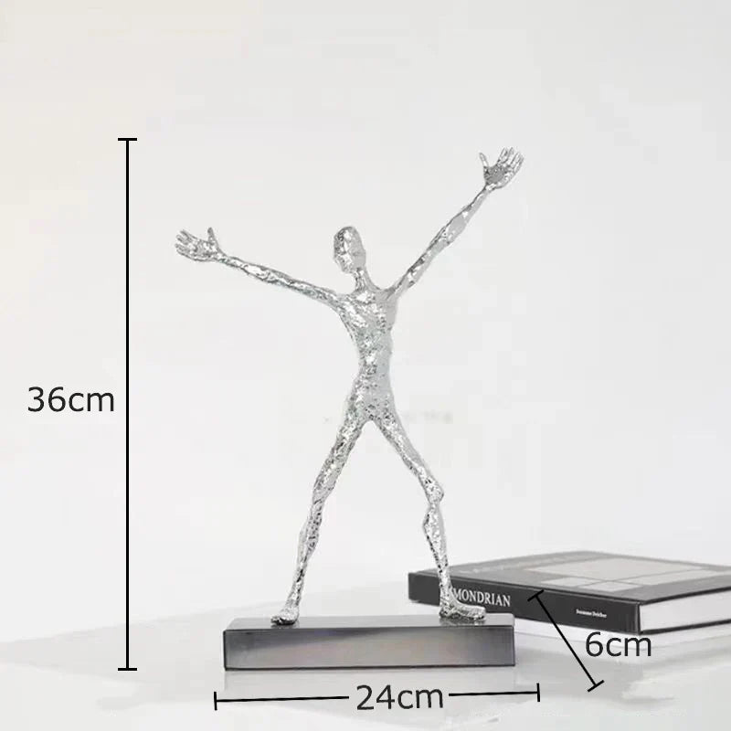 ديكور بايتس™ - منحوتة عشاق تجريدية، زينة مكتبية، ديكور منزلي، شكل جمالي