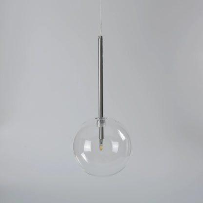 DecorBites™ Glass Globe Chrome Pendant Light - Nordic Style Hanging Lamp