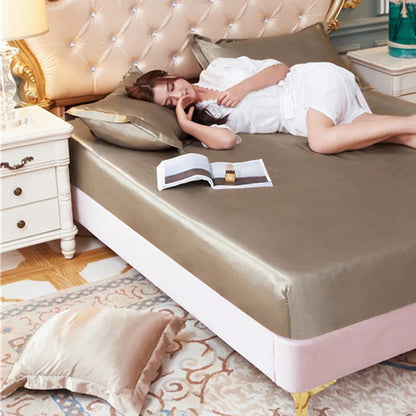 Decobites Satin Silk Pillowcase: Smooth & Skin-Friendly Solid Color Cover