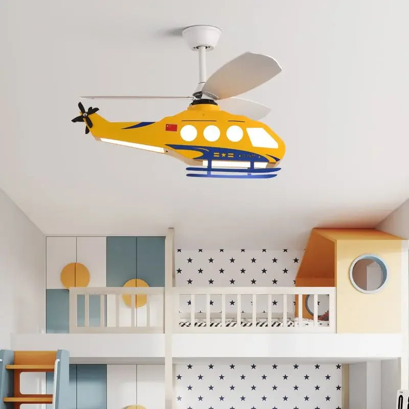 Boys' Helicopter Ceiling Light