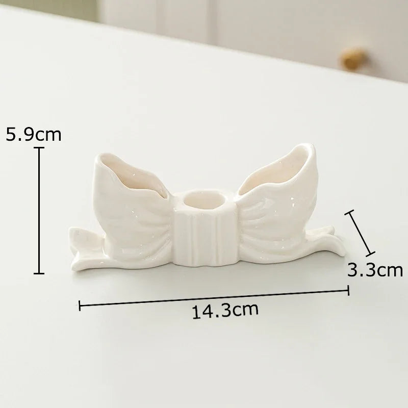 DecorBites™ Bowknot Candle Holder | Desk Decoration, Aroma Diffuser, Home Aroma Container