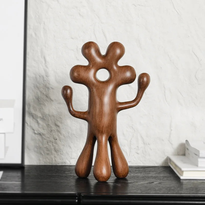 DecorBites™ Abstract Flower Man Alien Sculpture Home Decor Figurine