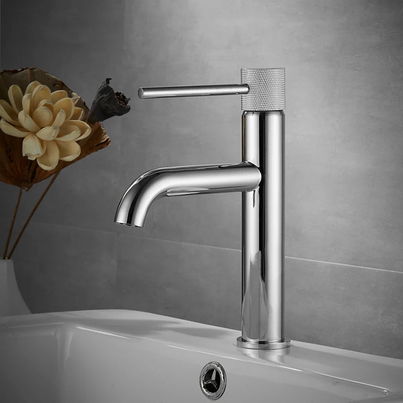 Matte Black Brass Basin Faucet Scratch Resistant