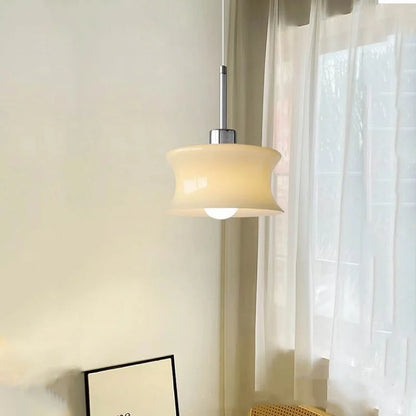 DecorBites™ Glass Chandelier: Retro, Post-modern Bedroom & Balcony Lamp, Single-Head Bay Window