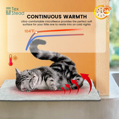 Decobites Self Heating Cat Dog Pet Bed Mat Extra Warm Thermal Pad