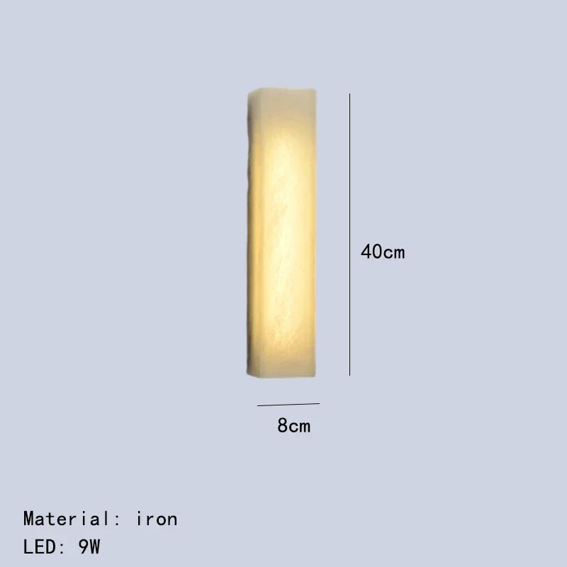 Aplique de pared LED DecorBites™ Cuboid Marble para dormitorio, restaurante, escaleras - Iluminación de hierro regulable