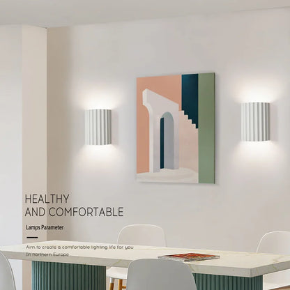 DecorBites™ LED Resin Wall Sconces Minimalist Illumination for Entryway Living Bedroom