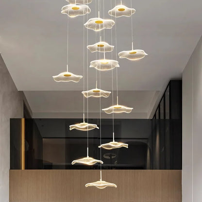 Lámpara colgante de cristal DecorBites™ para escalera, sala de estar o interior