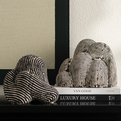 ديكور بايتس™ - تماثيل حجرية هندسية للحدائق - إكسسوار ديكور منزلي