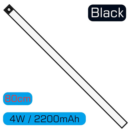 شريط إضاءة خزانة LED من DecorBites™: مستشعر حركة، ألومنيوم، شريط طويل، مغناطيس، خزانة ملابس المطبخ