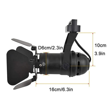 كشاف مسار صناعي DecorBites™ بأربعة مصابيح لإضاءة LED للمكاتب والمعارض في مراكز التسوق