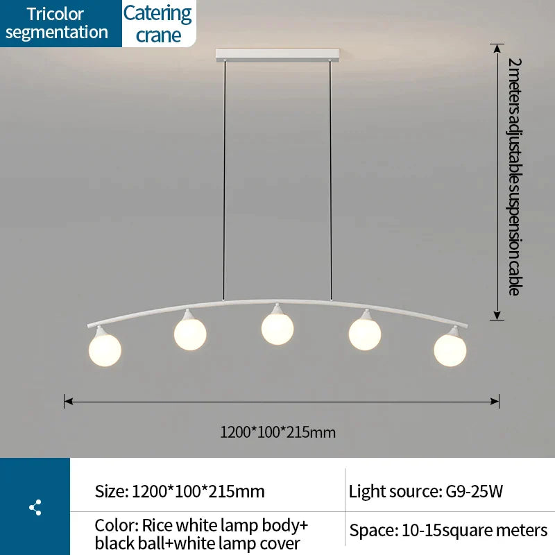 Lámpara de araña DecorBites™ Cream Wind: Lámpara de recibidor posmoderna de lujo para sala de estar, dormitorio y restaurante.