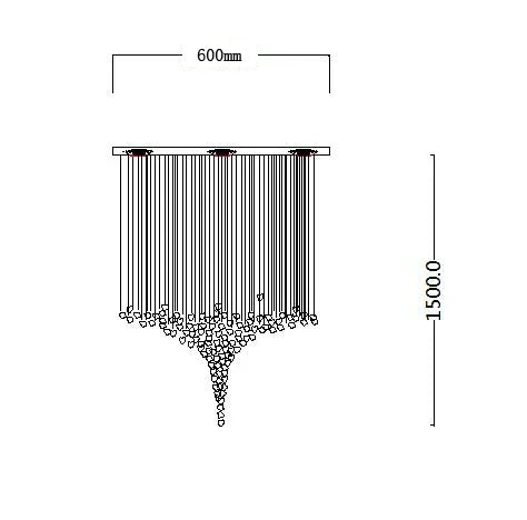 Decorbites™ Luxus-Kristall-Leuchter: Moderne LED-Beleuchtung für Treppenhaus & Eingangsbereich mit Design für lange Flure