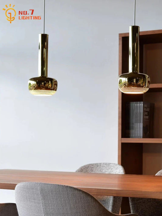 DecorBites™ Bauhaus Copper/Chrome Pendant Lights for Living Room, Kitchen Island, Bar, Bedroom&Bathroom