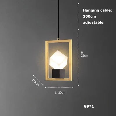 DecorBites™ Crystal LED Ceiling Chandelier - Dimmable Art Deco Pendant Light