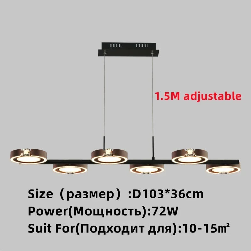 DecorBites™ Gold Plated Chandelier with Remote Control, Crystals Decoration for Living Room