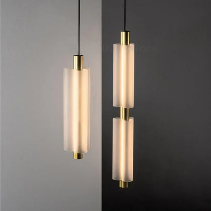 DecorBites™ Acrylic Minimalist Pendant Lights | Contemporary LED Bedside Lamp for Restaurant and Industrial Decor