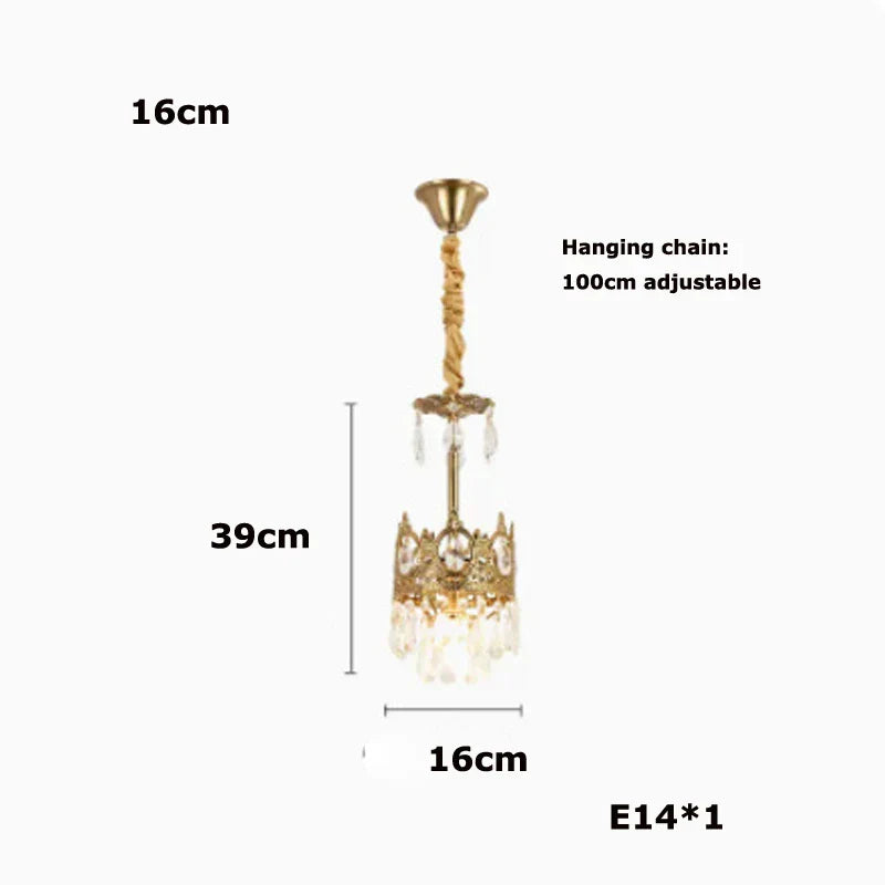 Lámpara colgante LED de cristal DecorBites™ para sala de estar