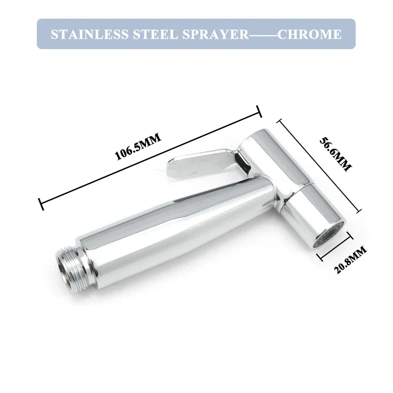 DecorBites™ Gold Bidet Faucet Handheld Sprayer Single Cold Water Tap Hygienic Toilet Shower