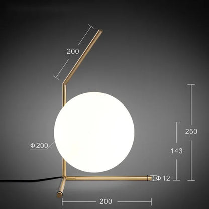 DecorBites™ Glass Ball Pendant Light Fixture Iron Luminaire Chandelier