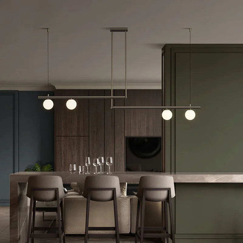 Modern Linear Hanging Chandelier