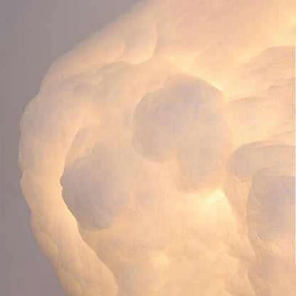 DecorBites™ Cloud Chandelier: Silk Cotton LED Suspension Nursery School Hanging Lamp