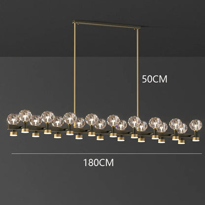 DecorBites™ Crystal Chandelier Luxury Pendant Light for Living and Dining Room