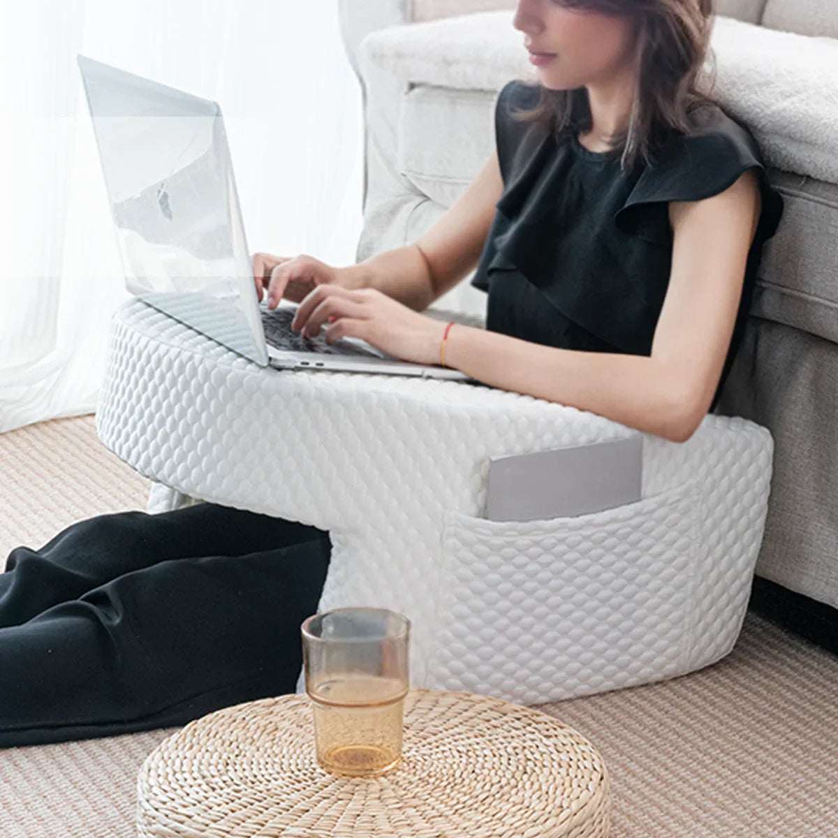 Decobites Soft Reading Pillow - Perfect for Gaming, Working, and Relaxing on Floor Sofa