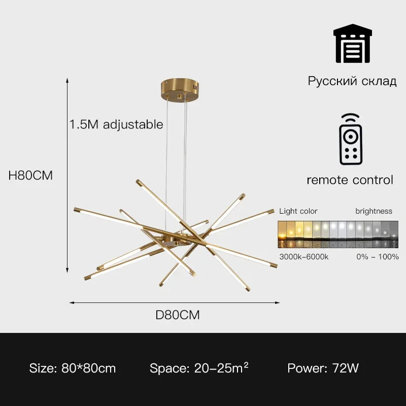 Lámpara de techo DecorBites™ de lino: Lámpara colgante negra y dorada para el hogar, la oficina o el restaurante.