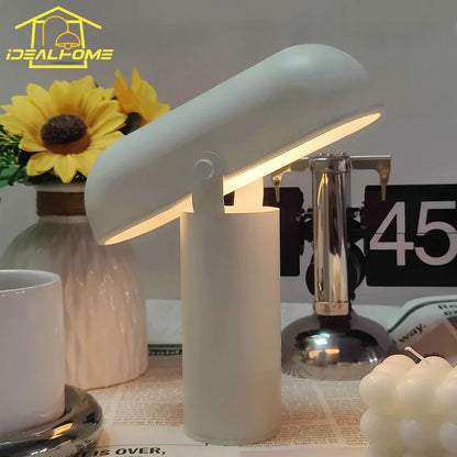 DecorBites™ LED Rechargeable Table Lamp Touch Switch Minimalist Modern Light for Bedroom, Living Room