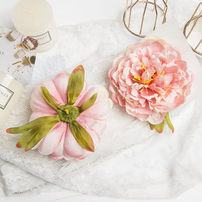DecorBites™ Big Peony Headwear Artificial Flowers for Home & Wedding Decoration