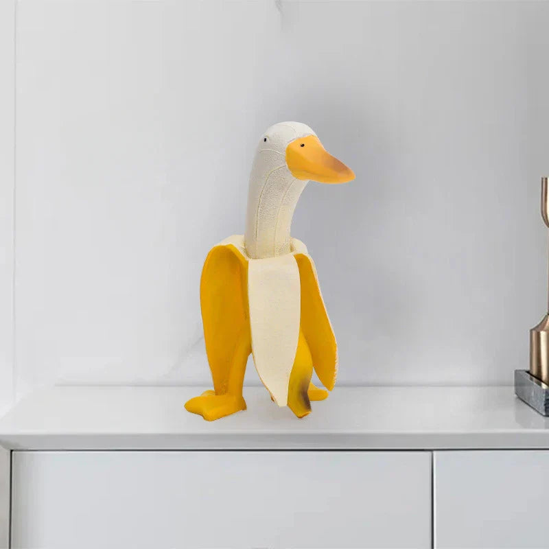 DecorBites™ Abstract Banana Duck Sculpture Decorative Figurine for Home Decoration