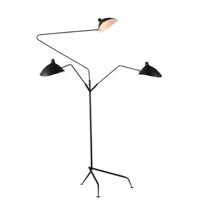 DecorBites™ Black Nordic Floor Lamp for Living Room, Designer Aluminum Standing Light
