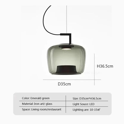 DecorBites™ Brokis Double Glass Pendant Lamp for Home Decor & Hospitality Spaces