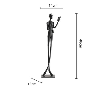 DecorBites™ Human Figure Sculpture Acrobatics Art Decor Abstract Figurine Metal Handicrafts
