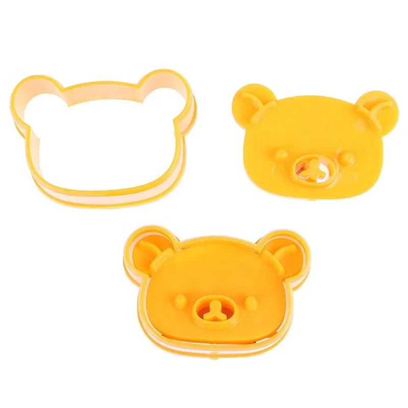 DecorBites™ Cute Bear Sandwich Mold & Cookie Cutter Baking Set
