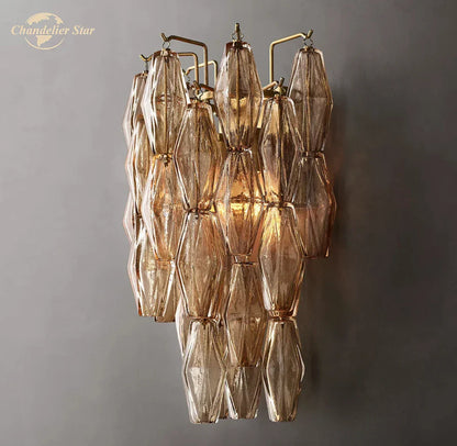 DecorBites™ Chiara Glass LED Wall Sconce Light Fixture