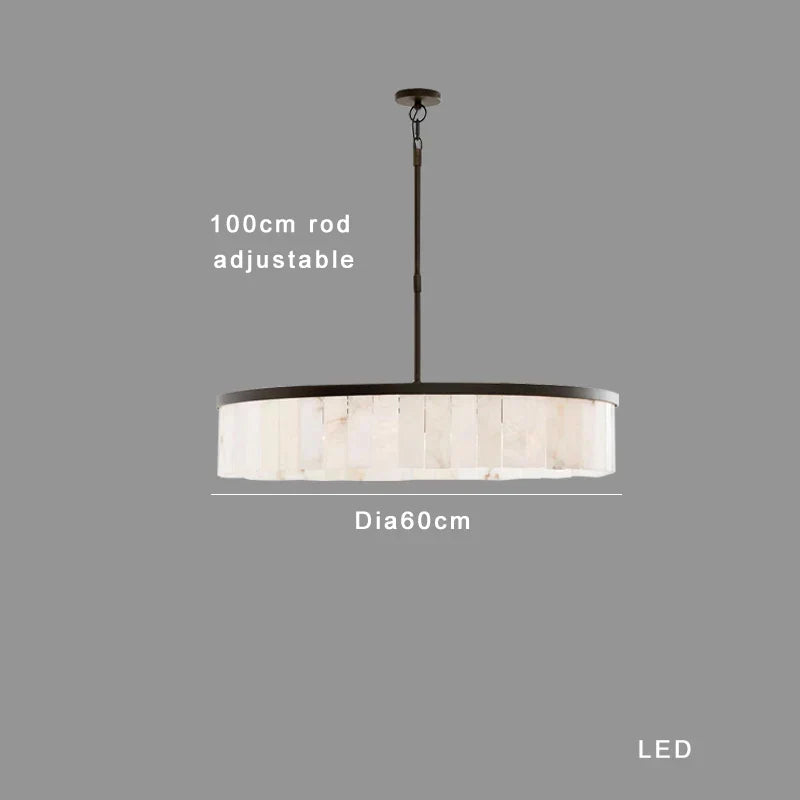 Lámpara colgante de techo redonda, elegante y lujosa DecorBites™ Gold Marble.