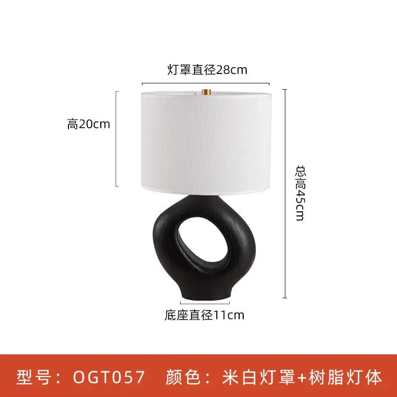 Lámpara de Mesa Japonesa Wabisabi™ E27 para Decoración de Iluminación en Sala de Estar y Dormitorio Decorbites