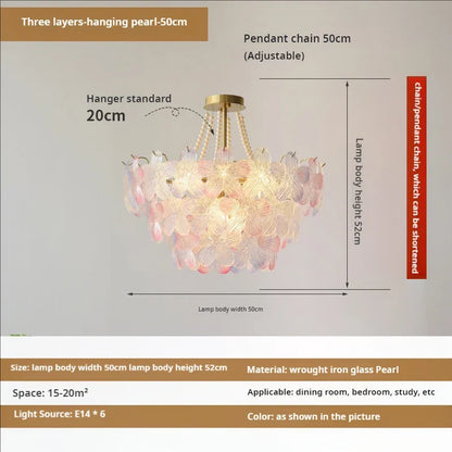 DecorBites™ Leafless Crystal Chandelier: Modern French Living Room & Bedroom Lighting
