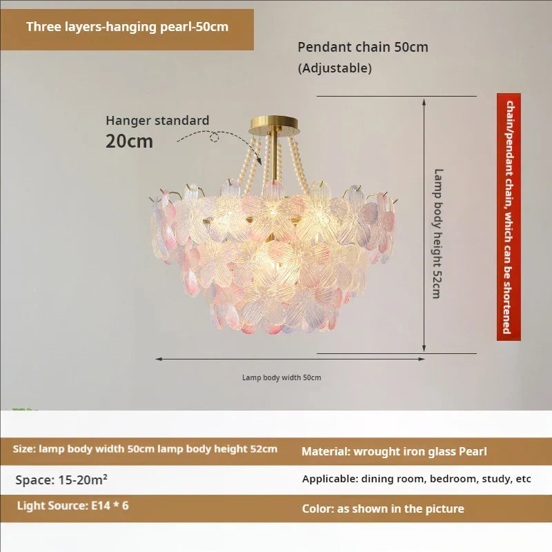 Crystal Leafless Chandelier