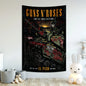 Guns N Roses Band Wall Tapestry - Decobites Music Room Decor Art Piece