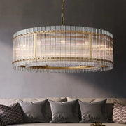 Decorbites™ Lámpara de Colgante de Cristal de Doble Capa Dorada para Elegancia en Cada Habitación