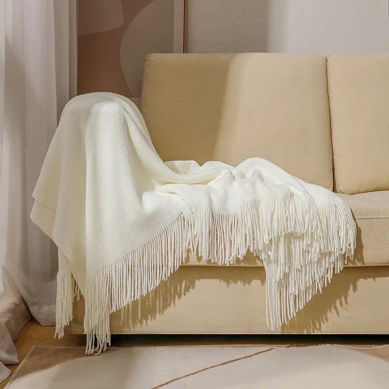 Nordic Wool Sofa Blanket