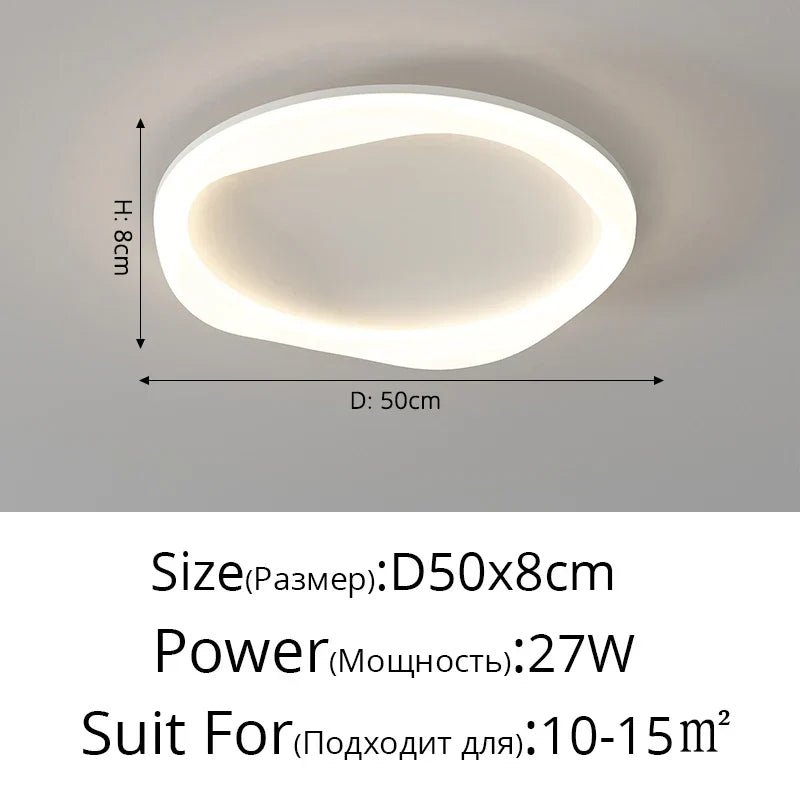 DecorBites™ Cloud Ceiling Light: Simple Modern Intelligent Nordic Design for Bedroom and Living Room