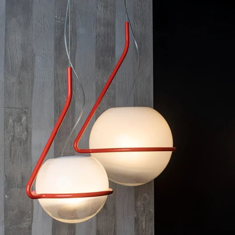 Lámpara colgante DecorBites™ con globo de cristal para dormitorio, sala de estar o isla de cocina